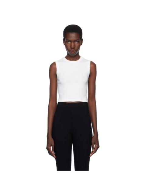 White Esmé Crop Tank Top