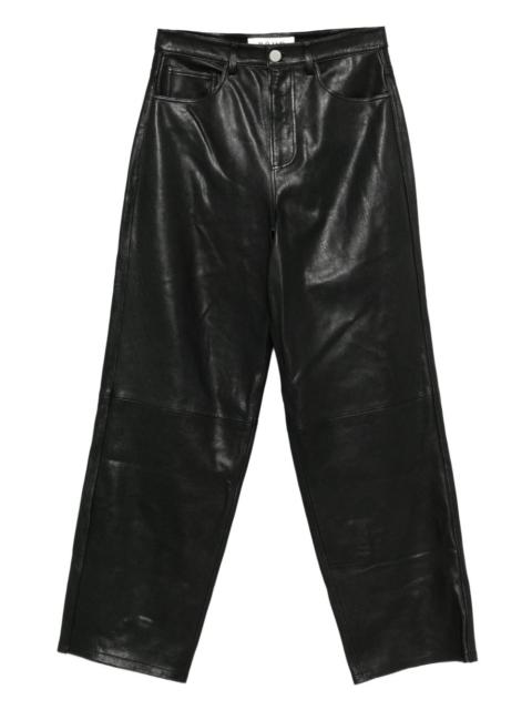 baggy leather trousers