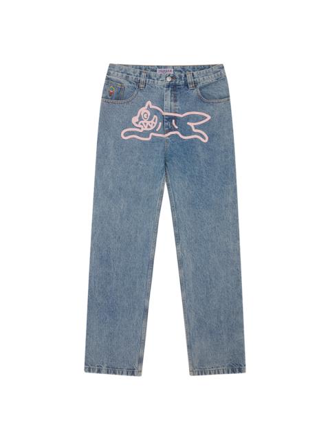 RUNNING DOG DOUBLE SCOOP DENIM PANTS