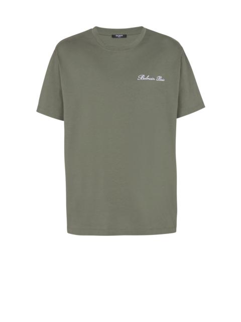 Loose T-shirt with Balmain Signature embroidery