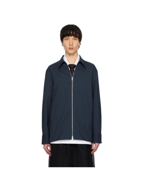 Navy Zip Shirt