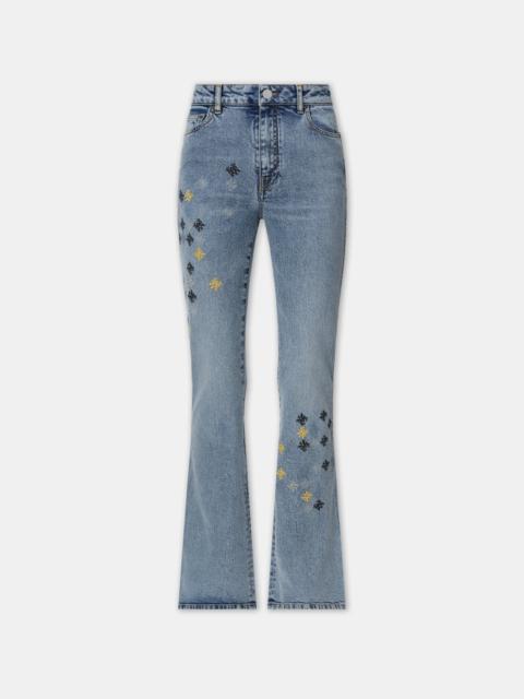 WOMEN'S MA QUAD EMBROIDERED FLARE JEAN
