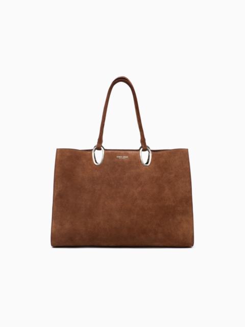 MEDIUM SUEDE SHOPPER BAG