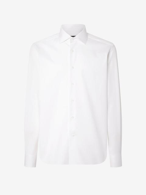 White cotton twill shirt