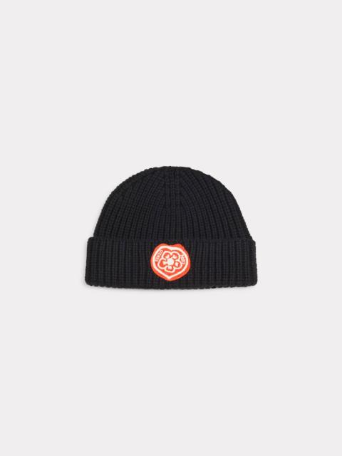'KENZO Boke Heart' embroidered beanie in wool and cotton