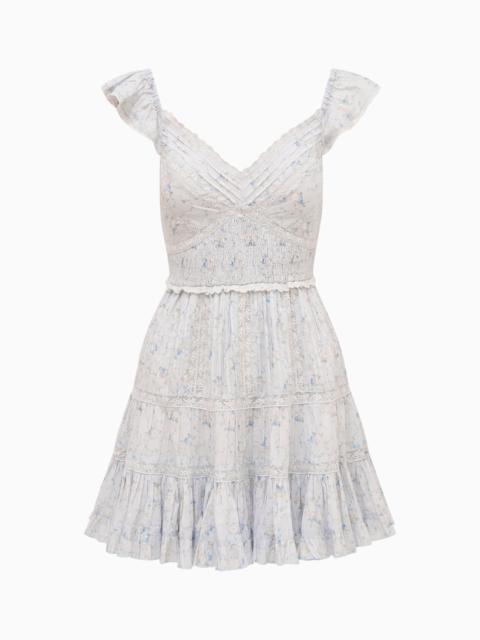 Presline Floral Wreath Print Mini Dress