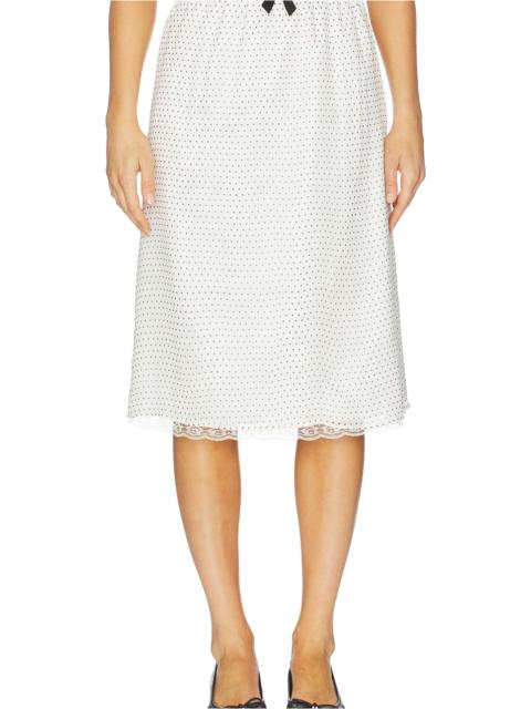 Celerie Lace Trim Slip Skirt
