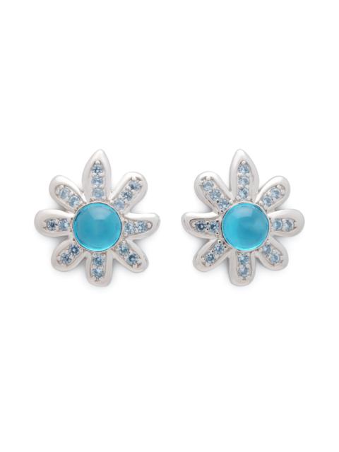 LIGHT SAPPHIRE CHAMOMILE EARRING