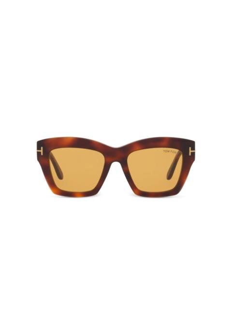 oversize-frame sunglasses