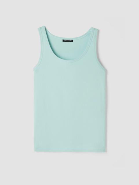 Organic Cotton Stretch Rib Slim Tank