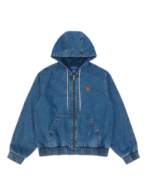 hooded denim jacket