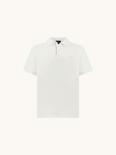 POLO IN DOUBLE MERCERISED COTTON JERSEY