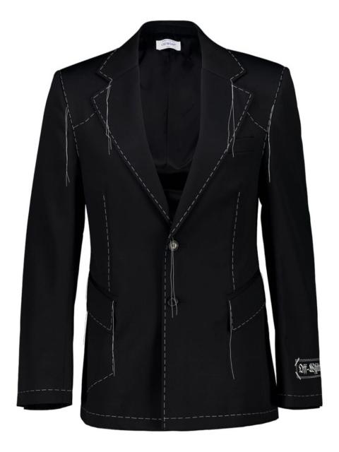 Stitch single-breasted blazer