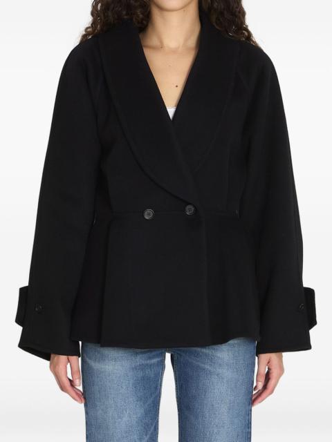 shawl-collar coat