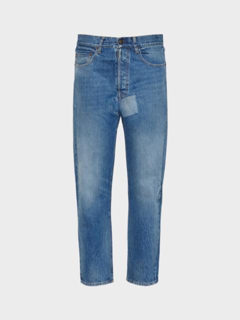 Tapered leg jeans
