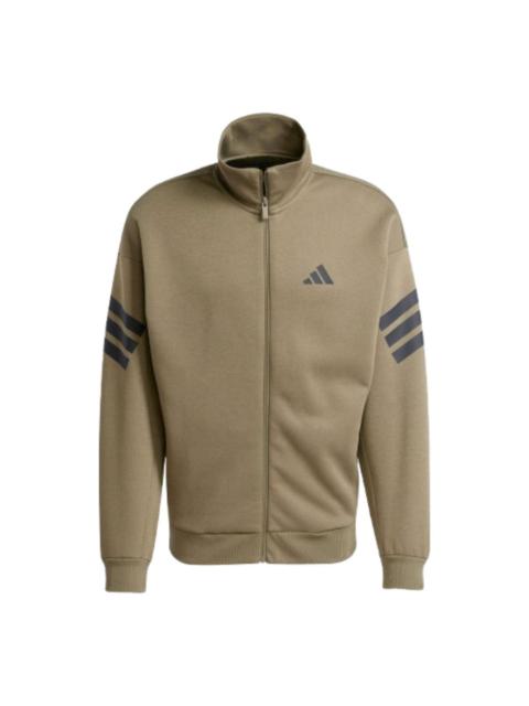 adidas Future Icons 3-Stripes Woven Track Jacket 'Green Black' JD4887