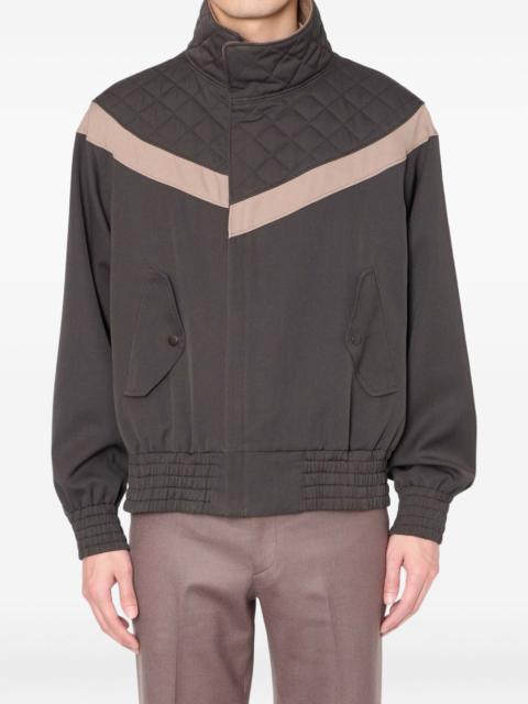 quilted panelled jacket