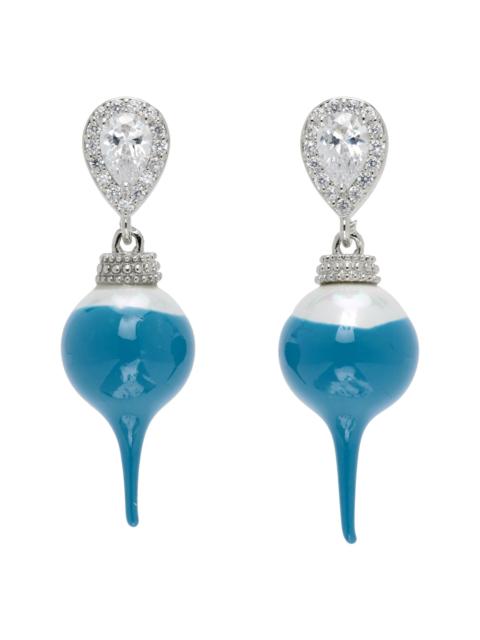 Faux-Pearl Drop Earrings