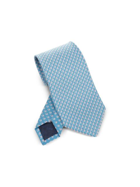 snail-print tie