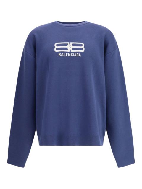 logo-print crewneck sweater