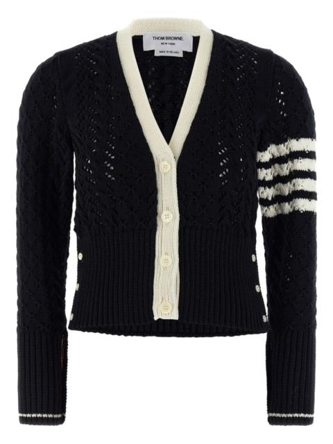 cable-knit cardigan