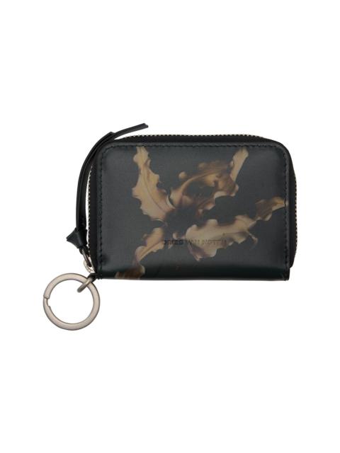 Black & Khaki Leather Card Holder