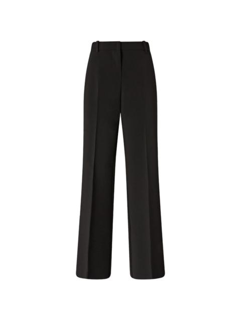 black wide-leg trousers