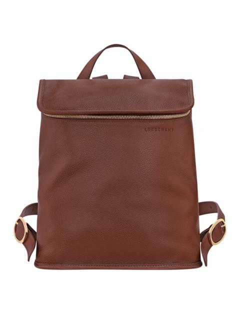 Le Foulonné M Backpack Coffee - Leather