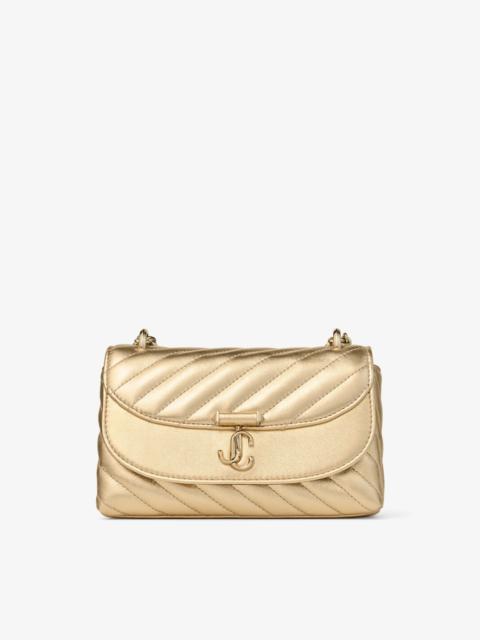 Curve Cross Body Small
Gold Quilted Metallic Nappa Leather Crossbody Bag