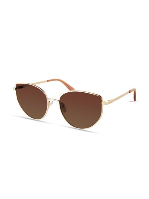 KIRBY CAT EYE OVERSIZED METAL SUNGLASSES