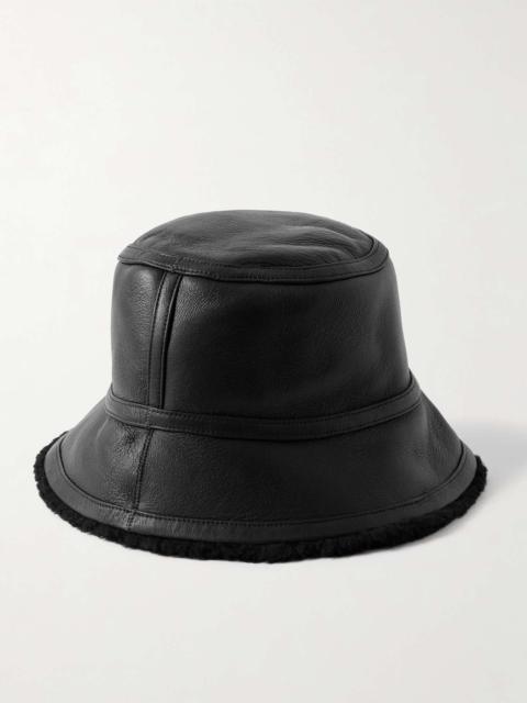 Shearling bucket hat