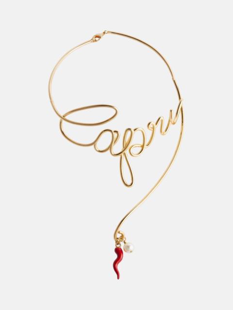 Capri embellished necklace