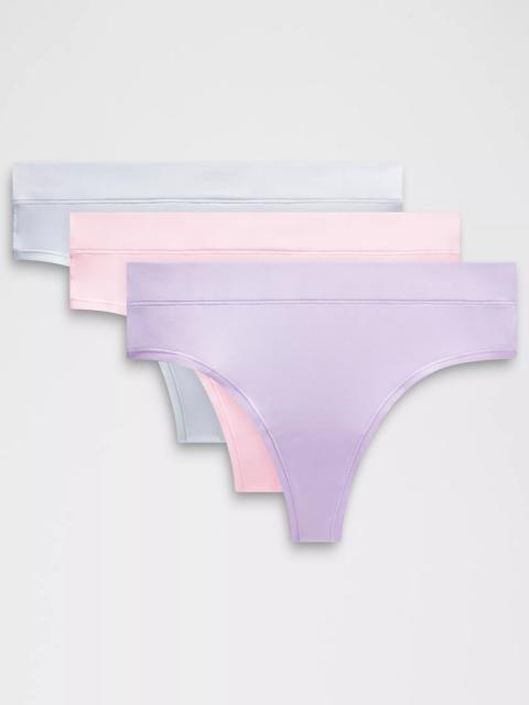 UnderEase High-Rise Thong Underwear *3 Pack