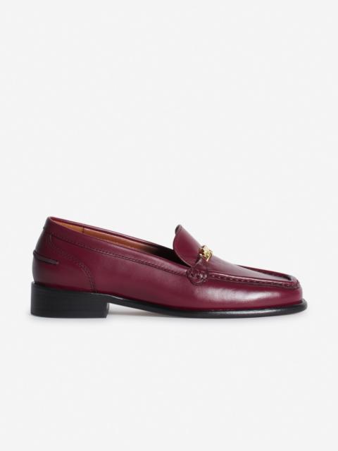 PROFILE FOX LEATHER LOAFERS