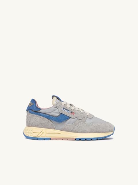 REELWIND LOW SNEAKERS IN NYLON AND SUEDE COLOR VAPOR AND DELLA ROBBIA BLUE