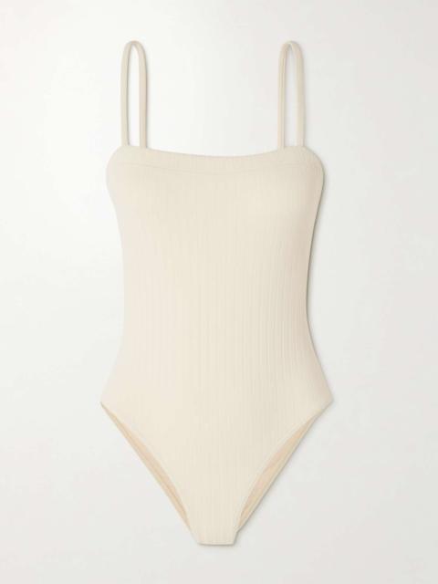 Paradise Tropicalia ribbed swimsuit