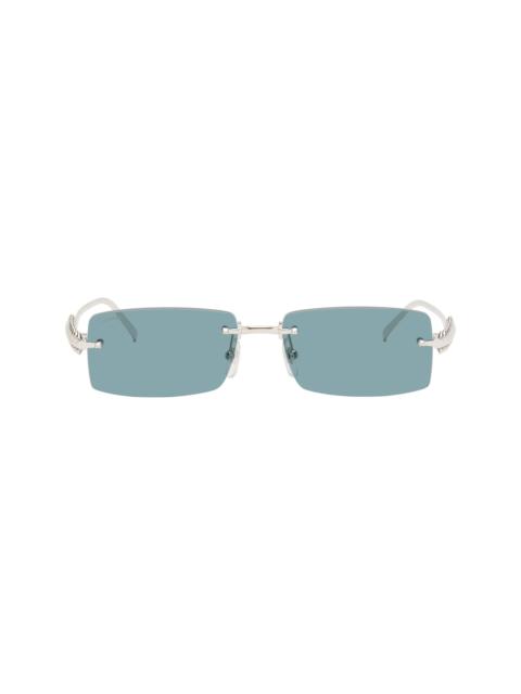 Silver Exception 'Clash de Cartier' Sunglasses