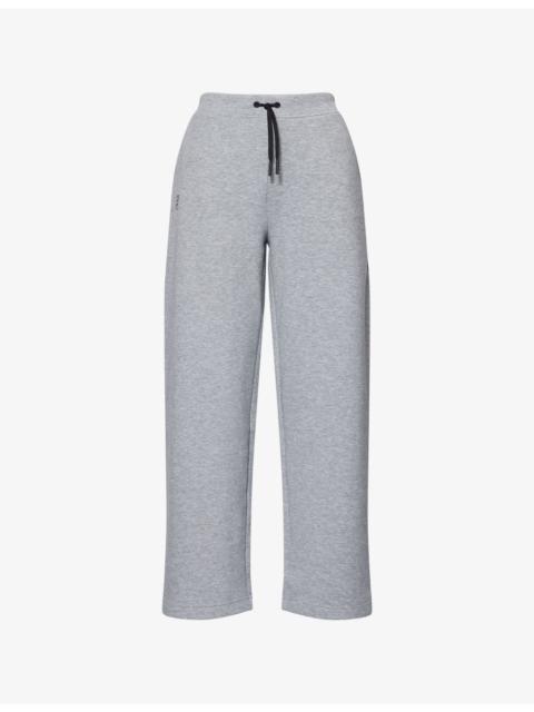 Focus Tech Straight-Leg Stretch-Cotton Blend Jogging Bottoms