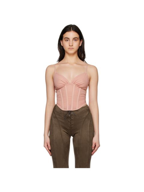 Pink Semi-Sheer Corset