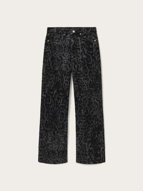 BLAKE WIDE LEG LEOPARD PRINT JEANS
