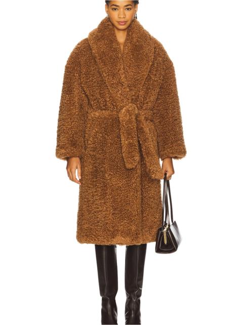 Long Teddy Wrap Coat
