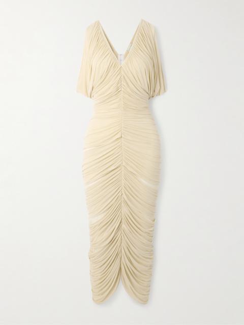 Ruched Stretch-jersey Midi Dress