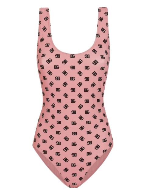 logo-print swimsuit