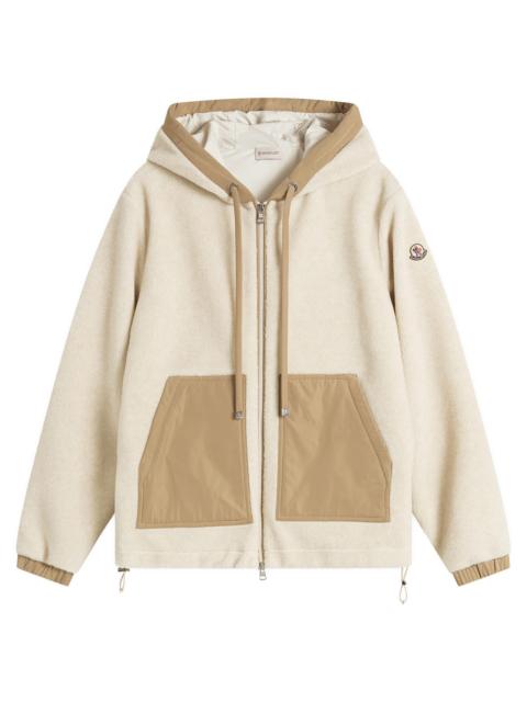 Moncler Teddy Fleece Zip Up Hooded Fleece