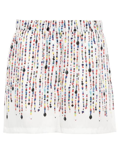 bead-print shorts