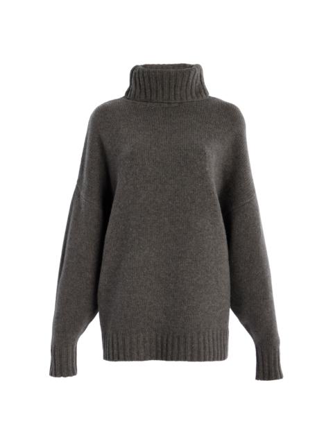 Porter Cashmere Turtleneck Sweater grey