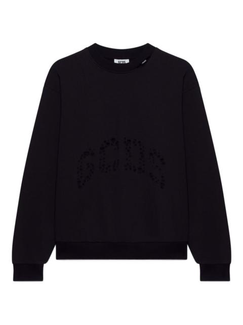 distressed-effect sweatshirt