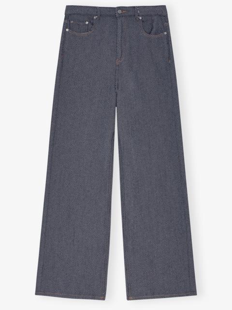 BLUE HEAVY TWILL DENIM MARRI JEANS