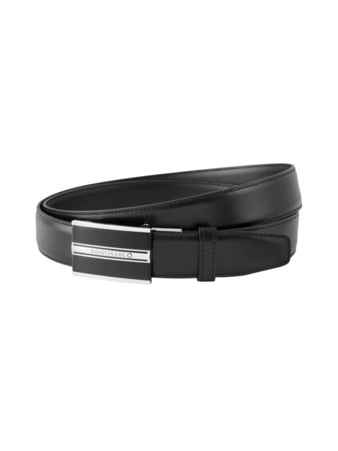 Black 30 mm leather belt