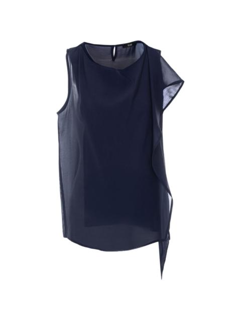 scarf sleeveless top